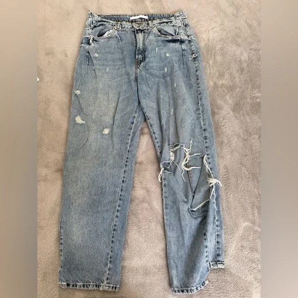 Zara Light Blue Denim Jeans - Picture 1 of 5